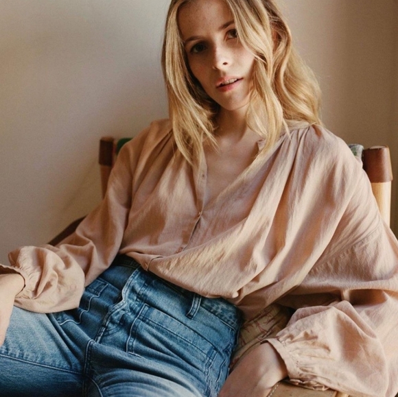 Doen Tops - DÔEN Jane Blouse In Toffee Size XS